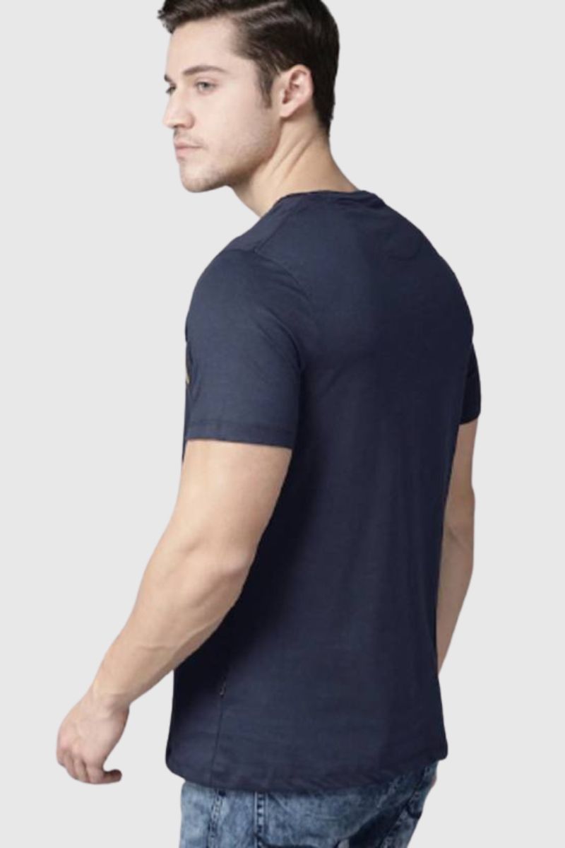 Attitude "Warrior Spirit" Printed Half Sleeves T-Shirt