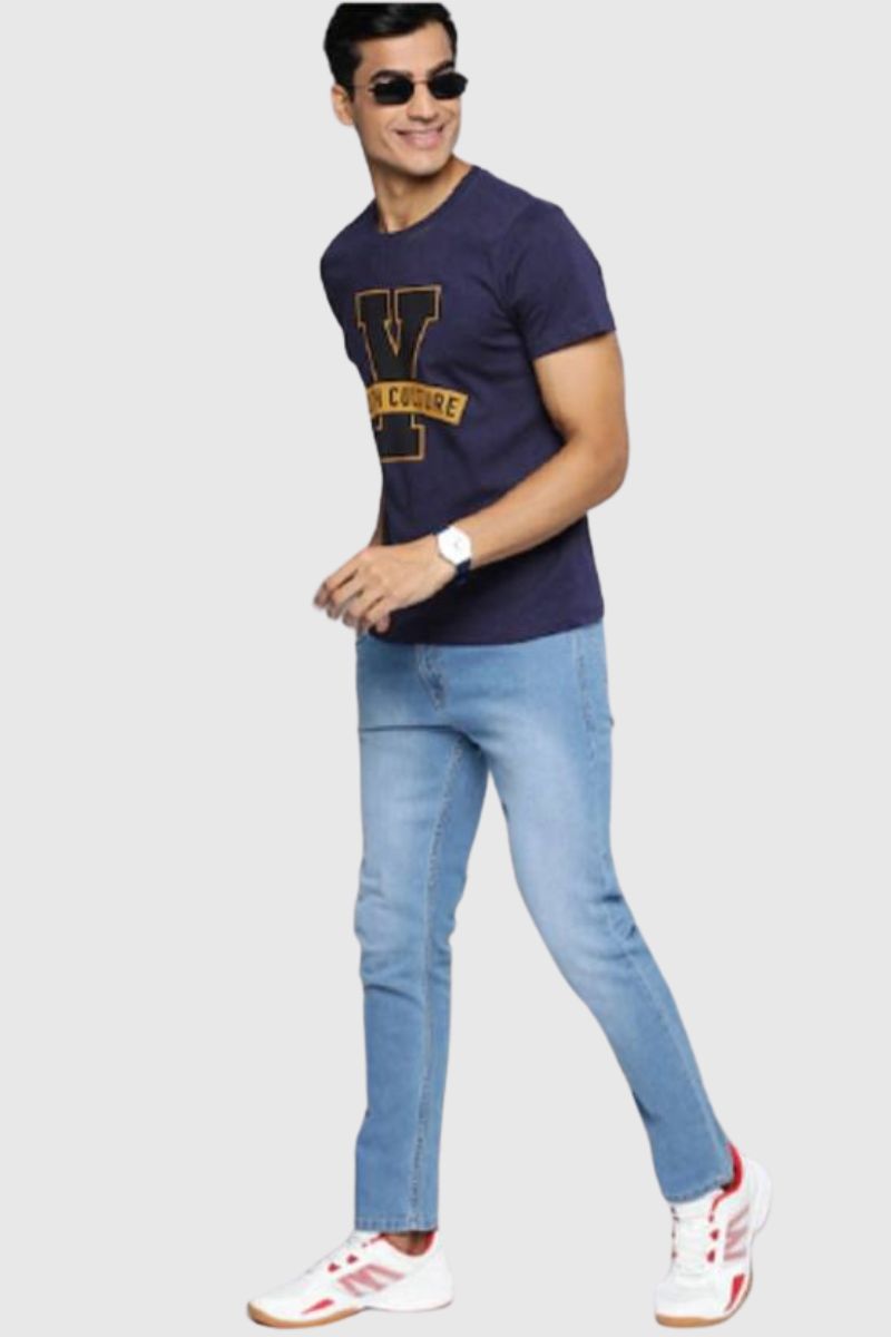 Attitude "Youth Culture" Printed Half Sleeves T-Shirt