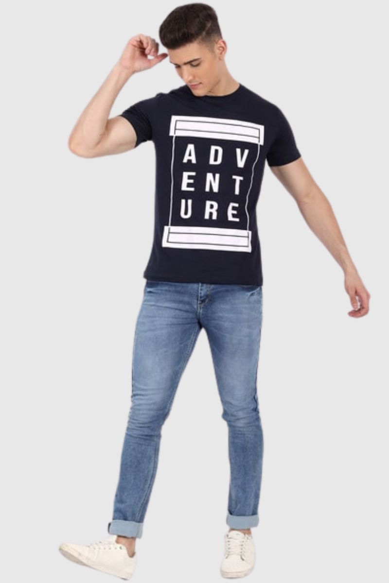 Attitude Unique Printed Half Sleeves T-Shirt