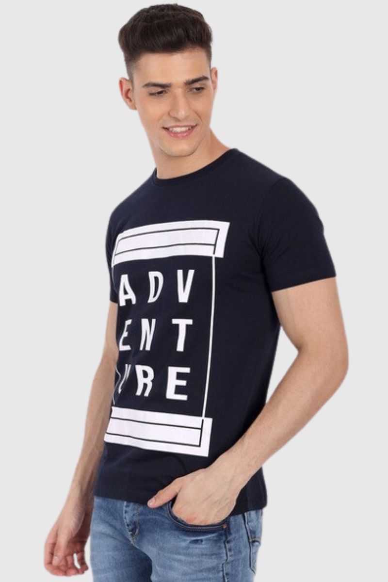 Attitude Unique Printed Half Sleeves T-Shirt