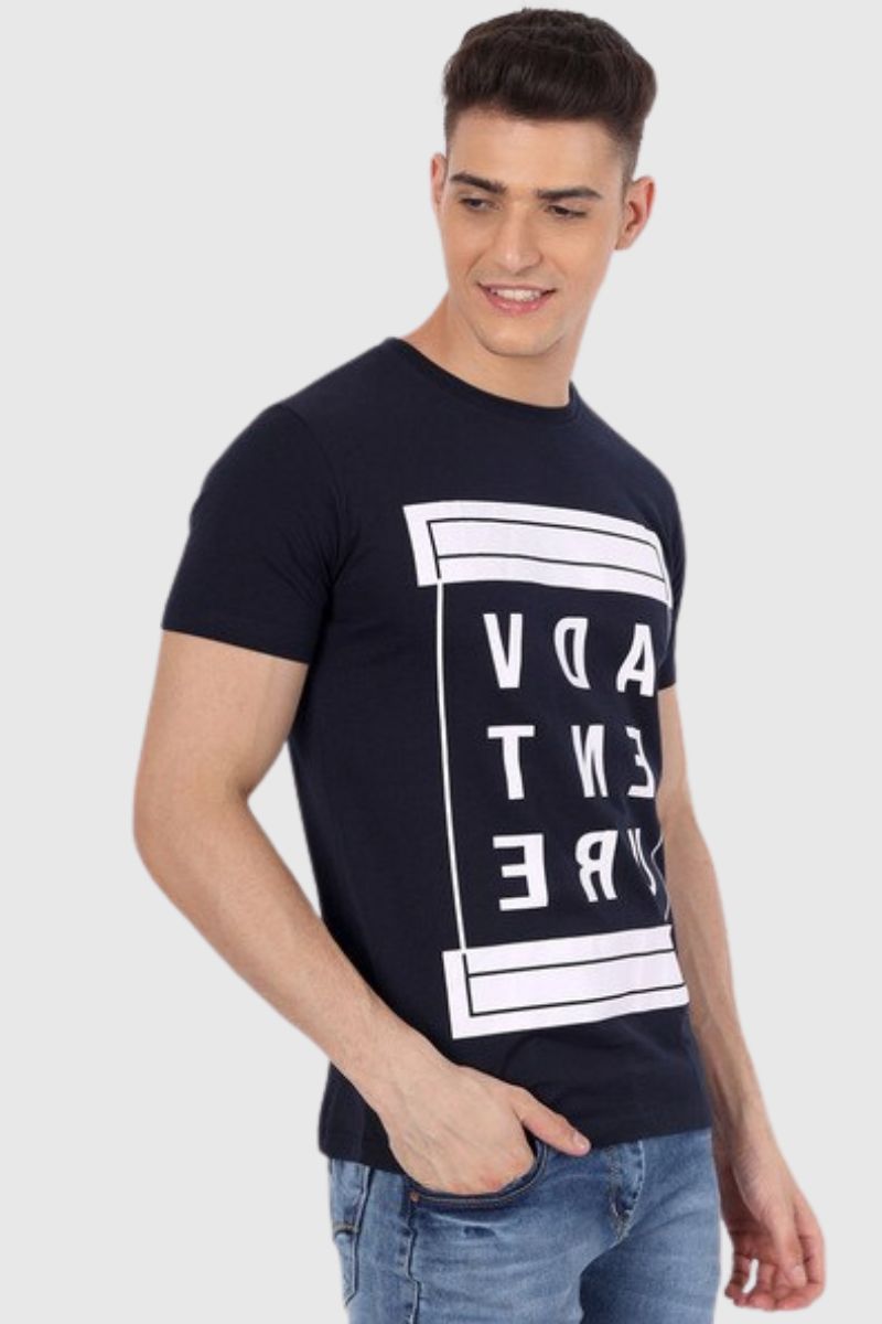 Attitude Unique Printed Half Sleeves T-Shirt