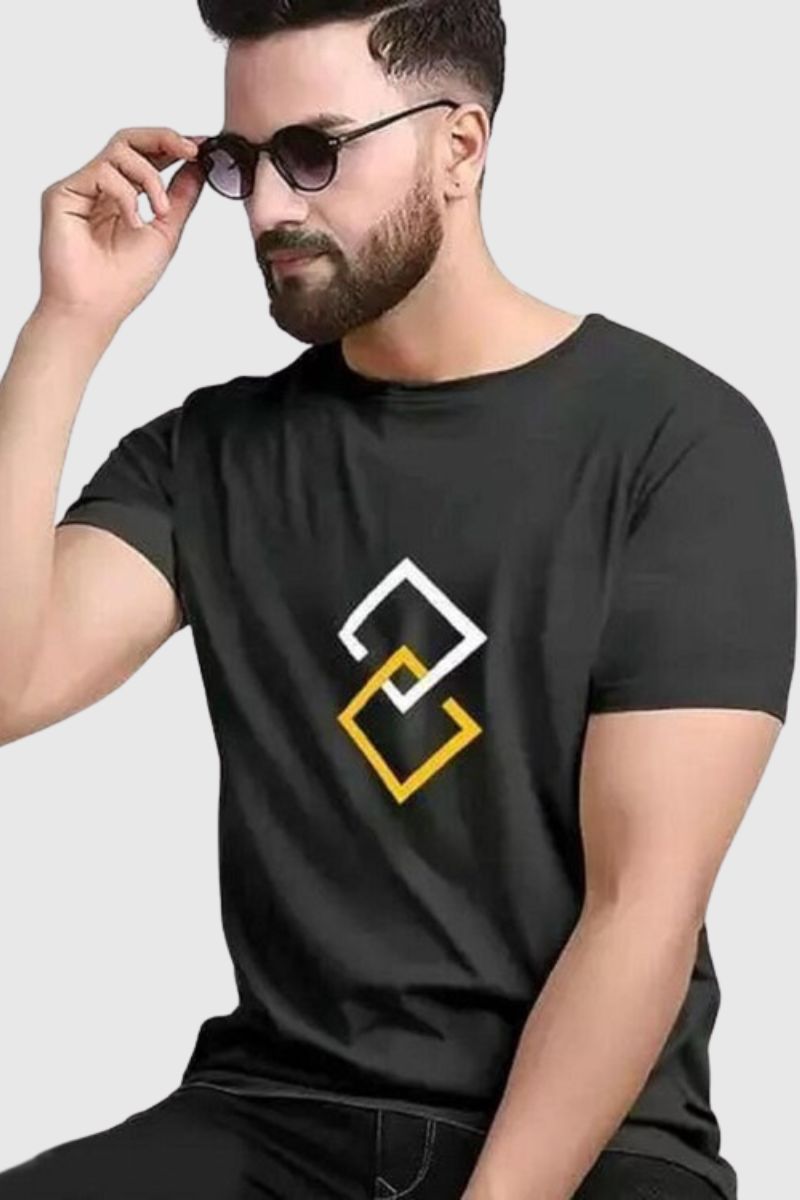 Attitude Printed Half Sleeves T-Shirt