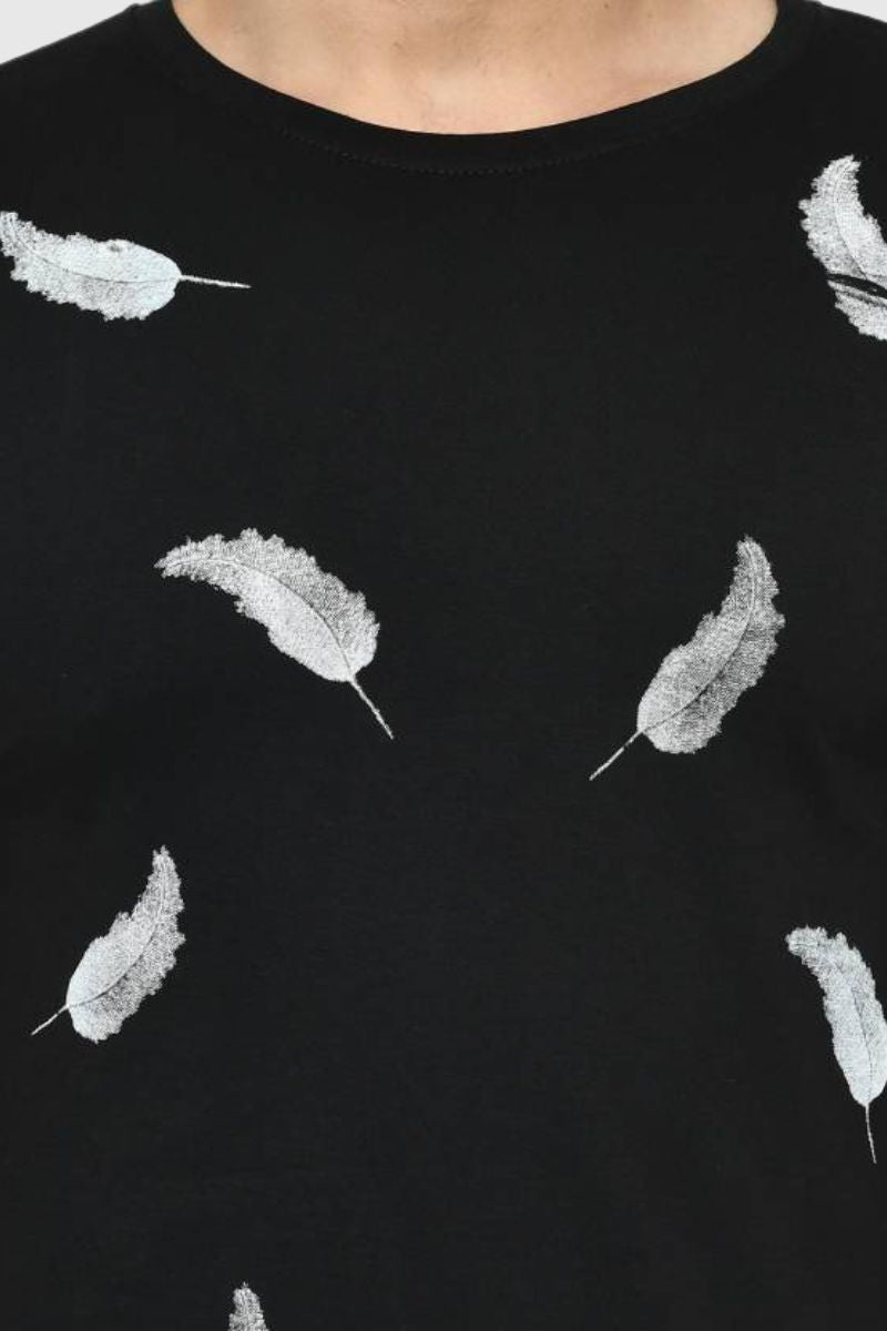 Attitude Printed Half Sleeves T-Shirt