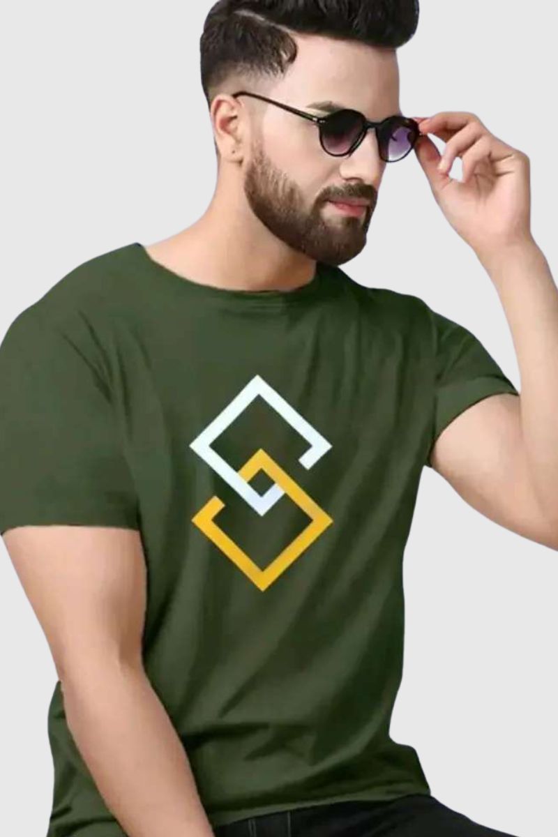 Attitude Printed Half Sleeves T-Shirt