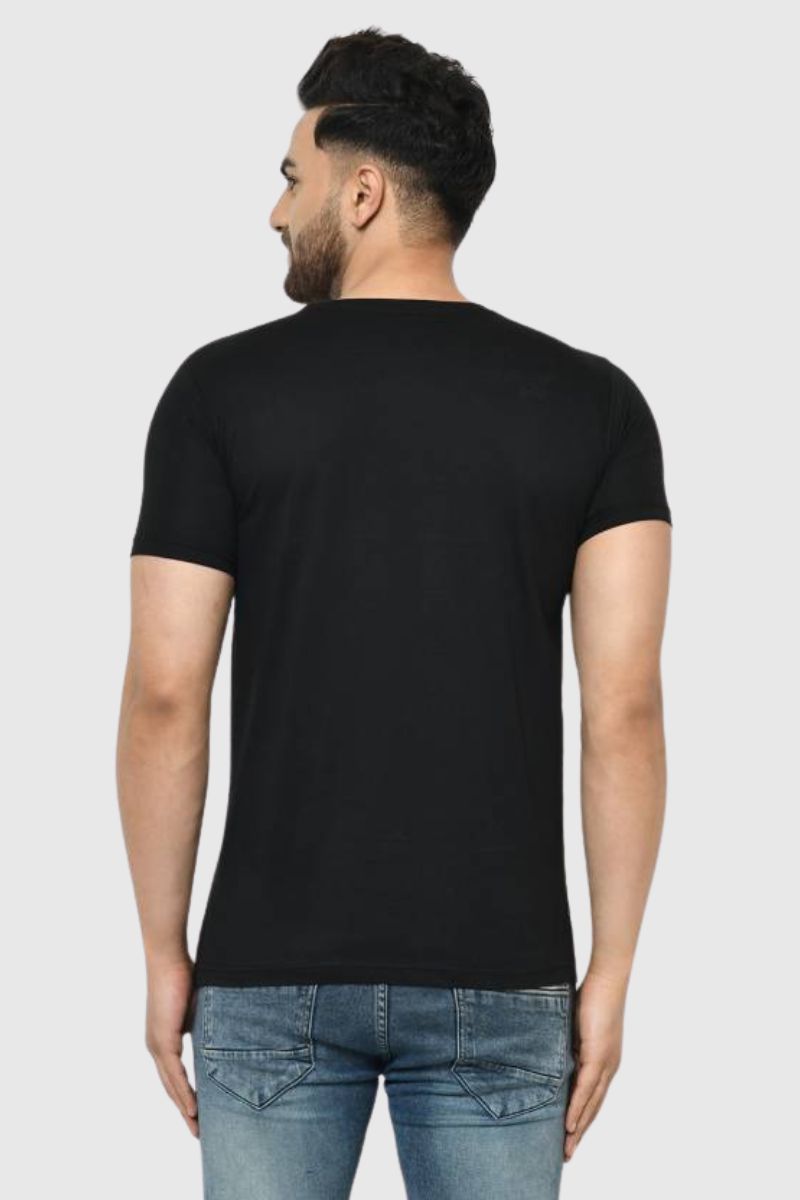 Attitude Printed Half Sleeves T-Shirt