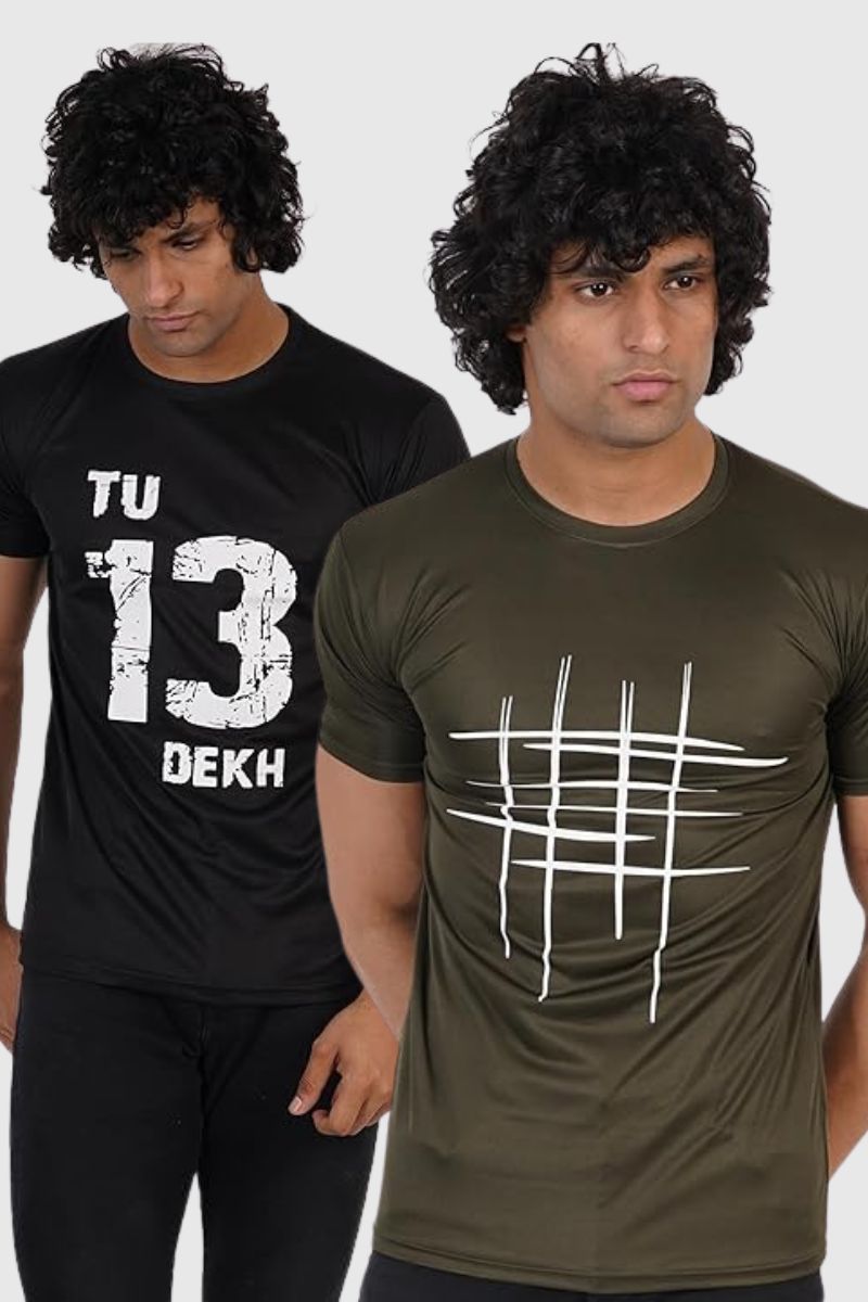 Attitude Combo Half Sleeve Printed T-shirt