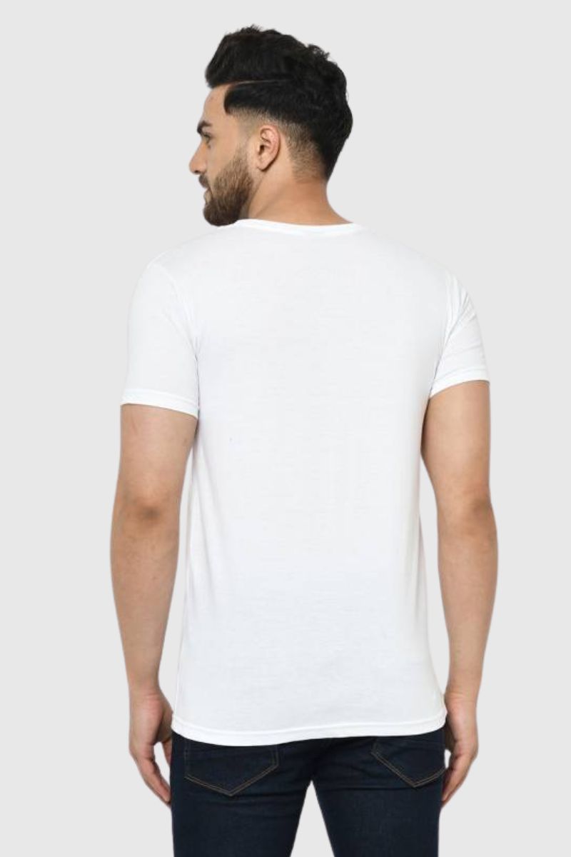Attitude Printed Half Sleeves T-Shirt