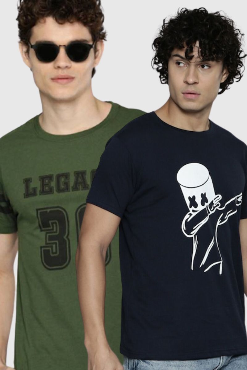 Attitude Half Sleeve Combo T-shirts