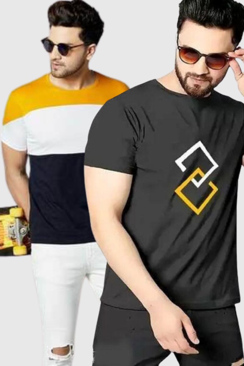 Attitude Printed Round Neck T-shirts Combo