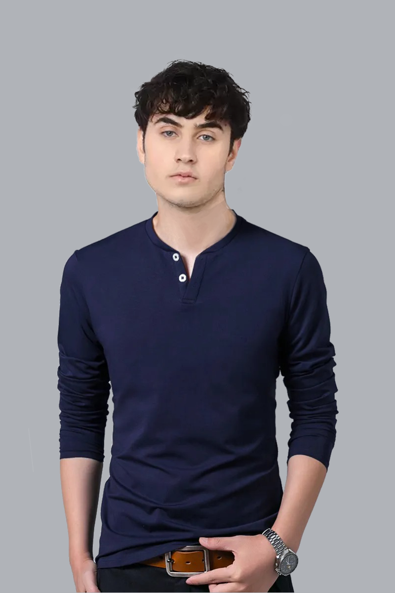 Attitude Henley Full Sleeves T-Shirt