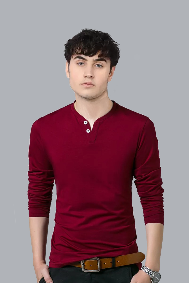 Attitude Henley Full Sleeves T-Shirt