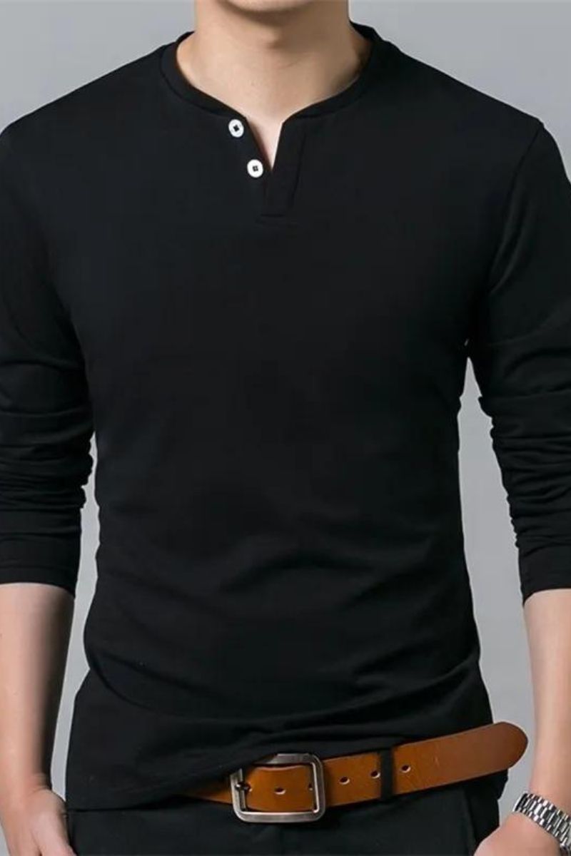 Attitude Henley Full Sleeves T-Shirt