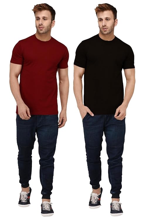 Attitude Plain Half Sleeves T-Shirt