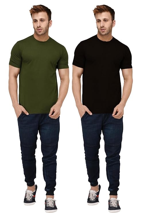 Attitude Plain Half Sleeves T-Shirt