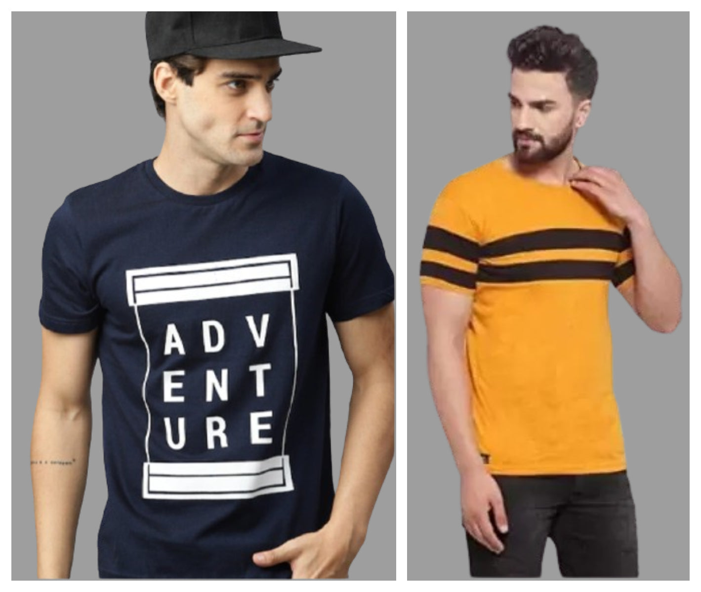 Attitude Combo PATTA Printed Half Sleeves T-shirts