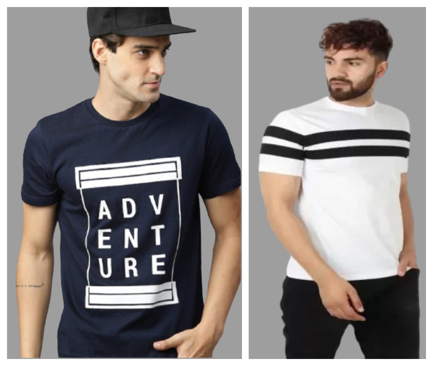 Attitude Combo PATTA Printed Half Sleeves T-shirts