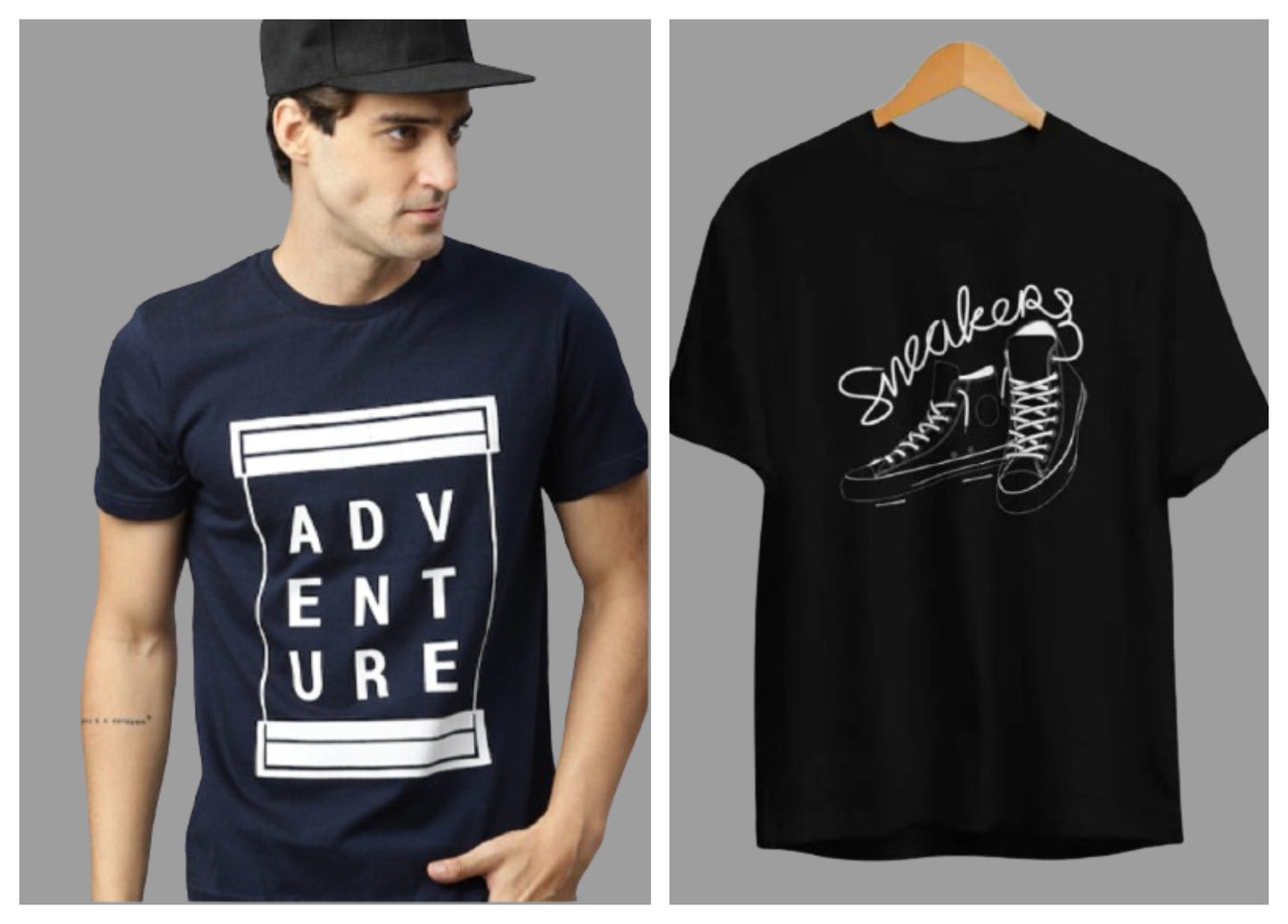 Attitude Combo Printed Half Sleeves T-shirts