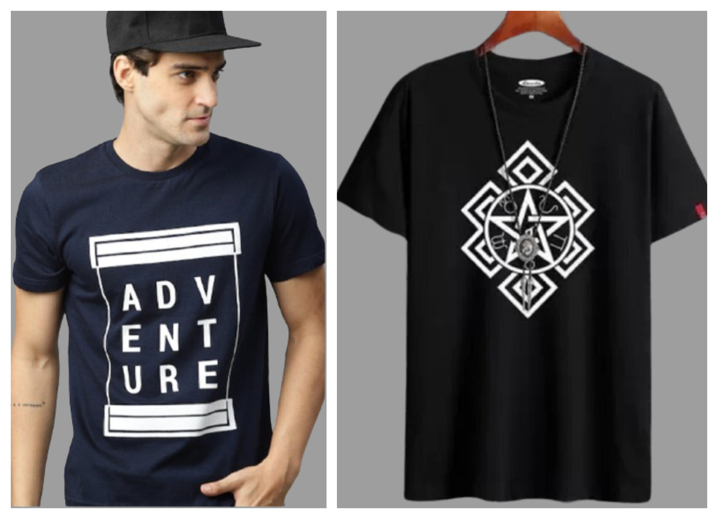 Attitude Combo Power Printed Half Sleeves T-shirts
