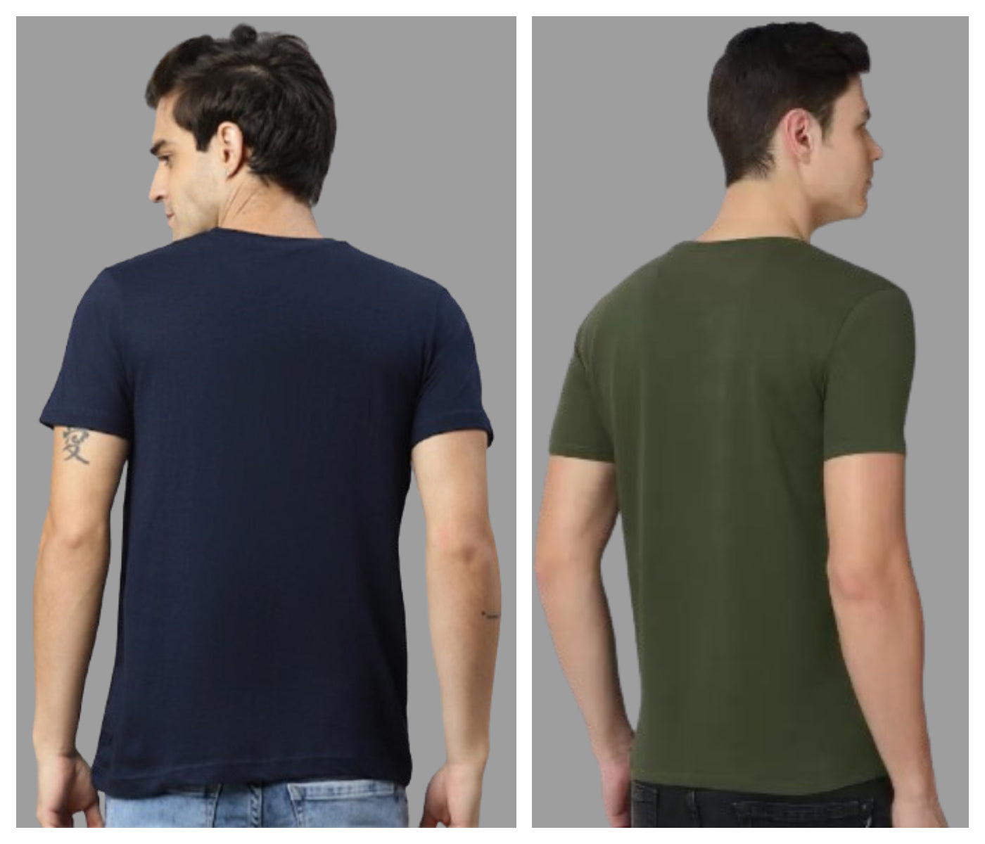 Attitude Combo ZIGZIG Printed Half Sleeves T-shirts