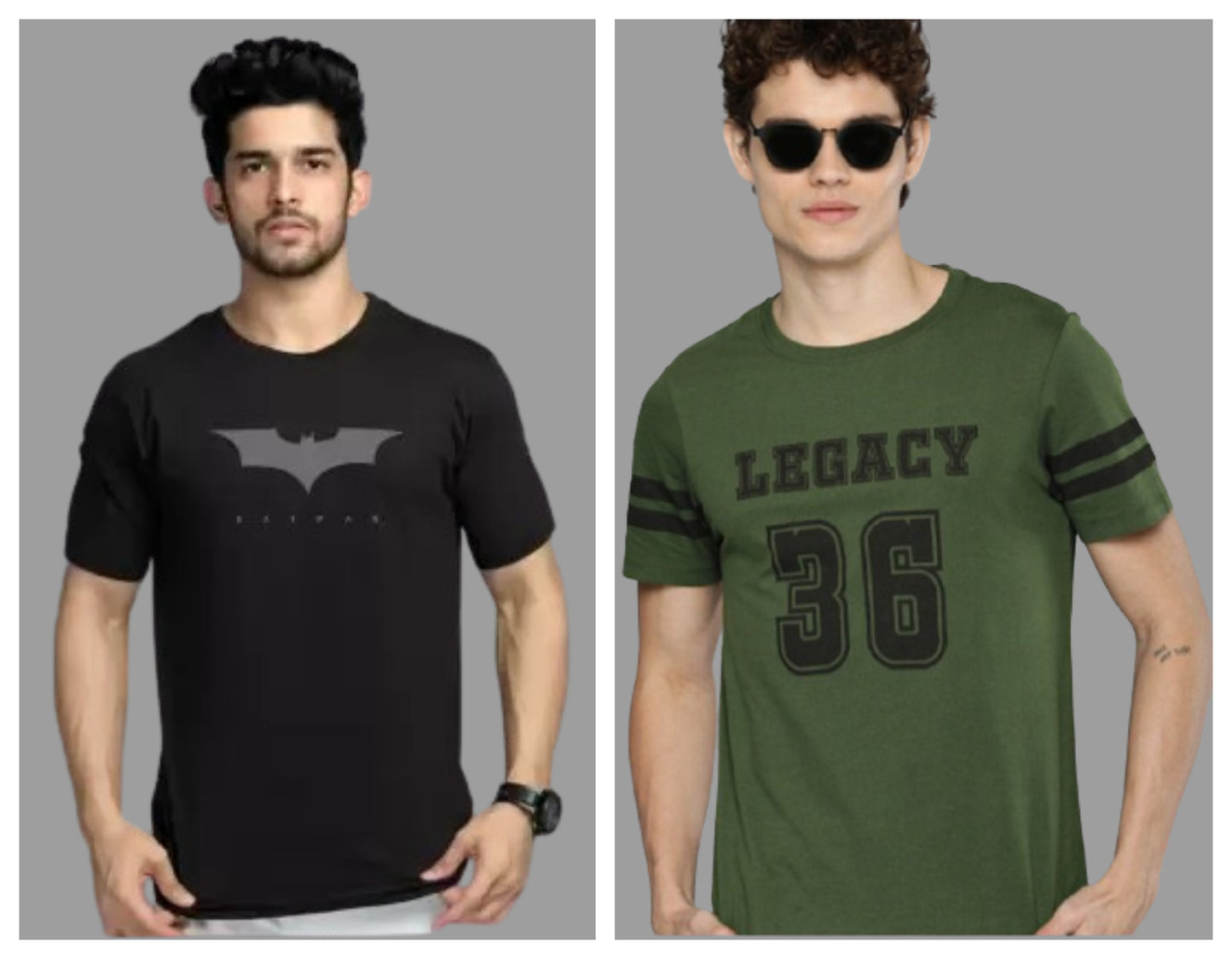 Attitude Combo Printed Half Sleeves T-shirts