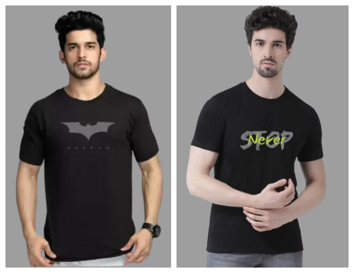Attitude Combo Printed Half Sleeves T-shirts
