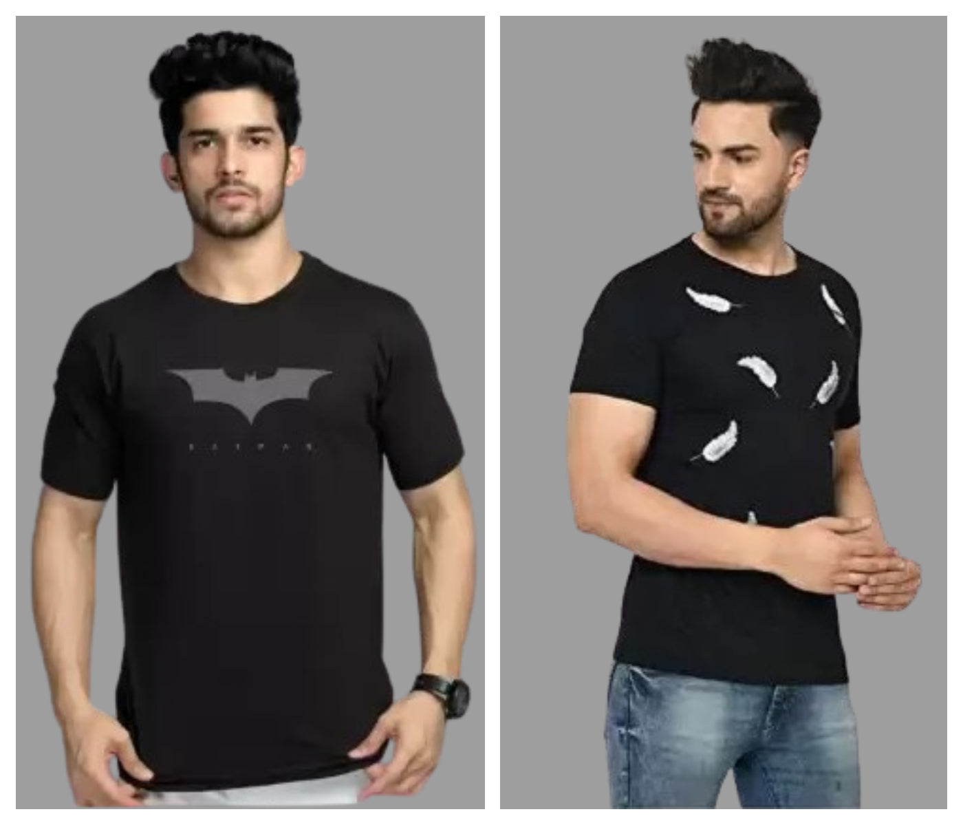 Attitude Combo Printed Half Sleeves T-shirts