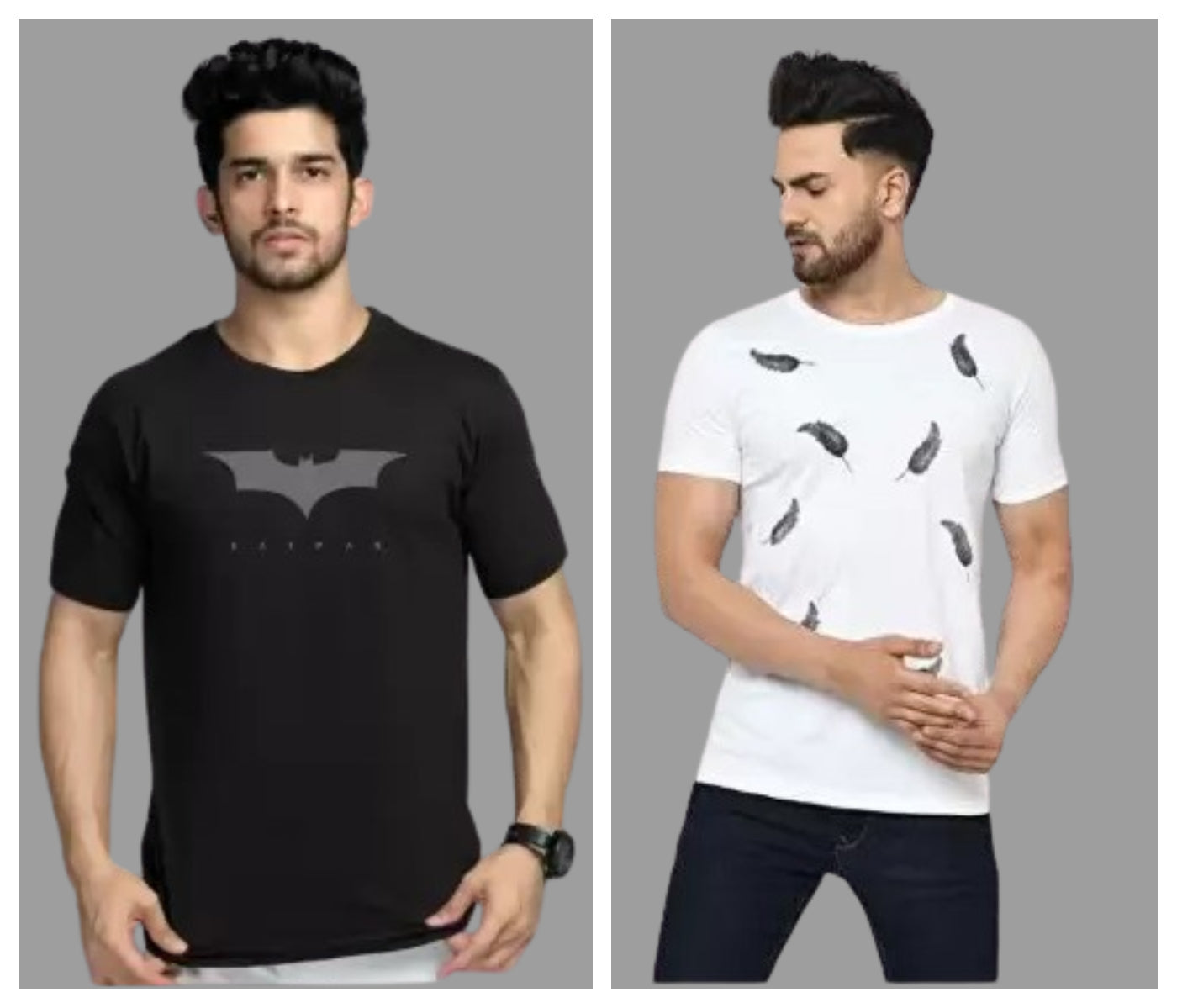 Attitude Combo Printed Half Sleeves T-shirts