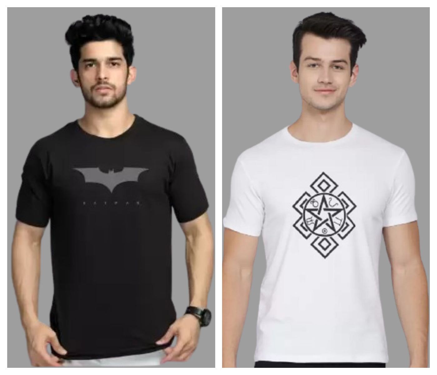 Attitude Combo Printed Half Sleeves T-shirts