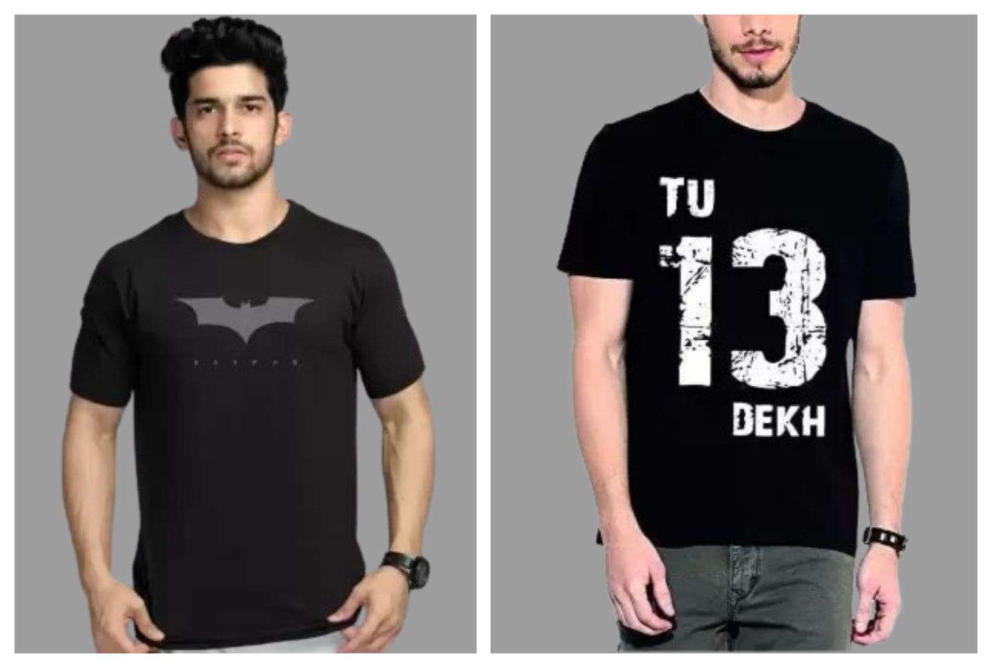 Attitude Combo Printed Half Sleeves T-shirts