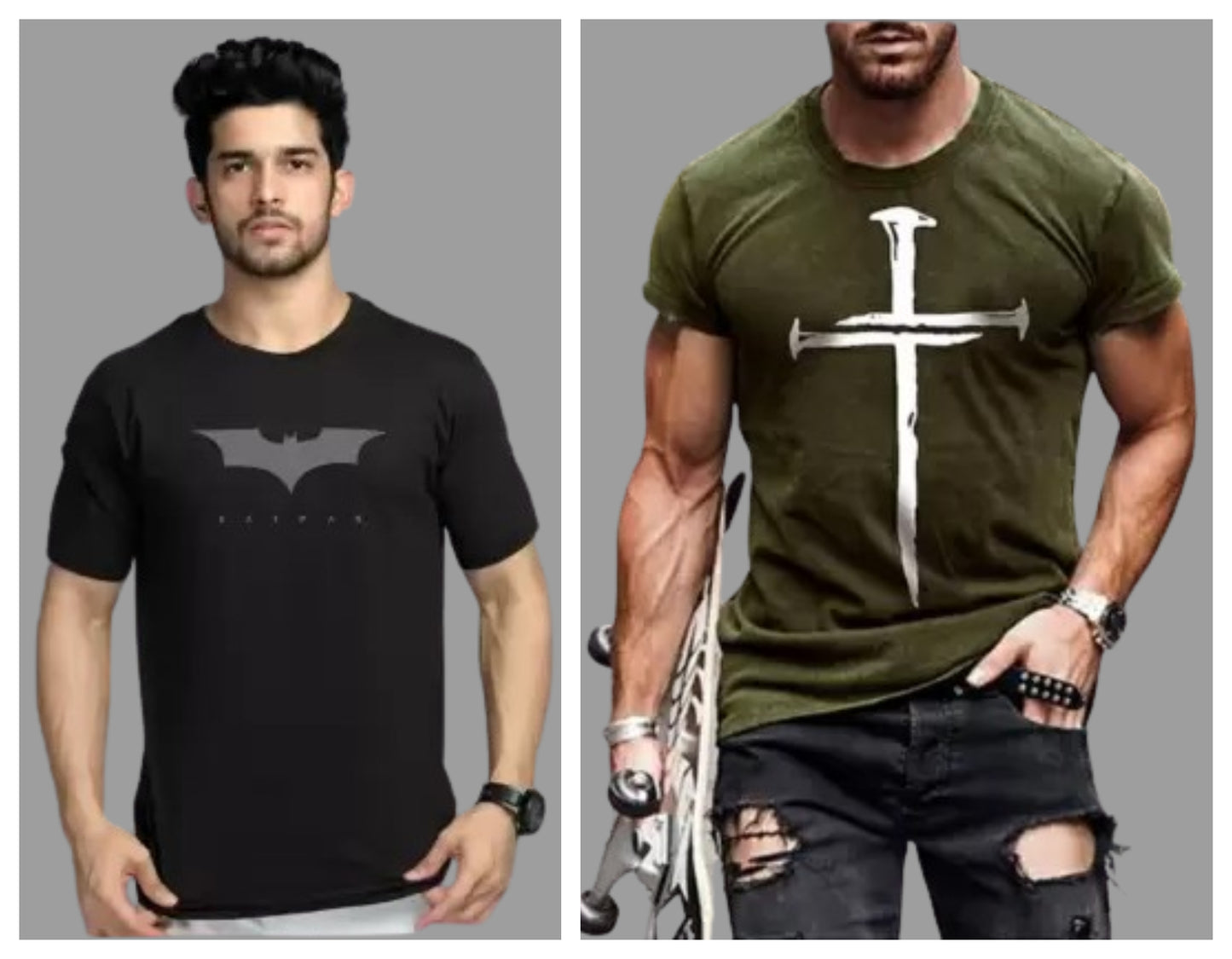 Attitude Combo Printed Half Sleeves T-shirts