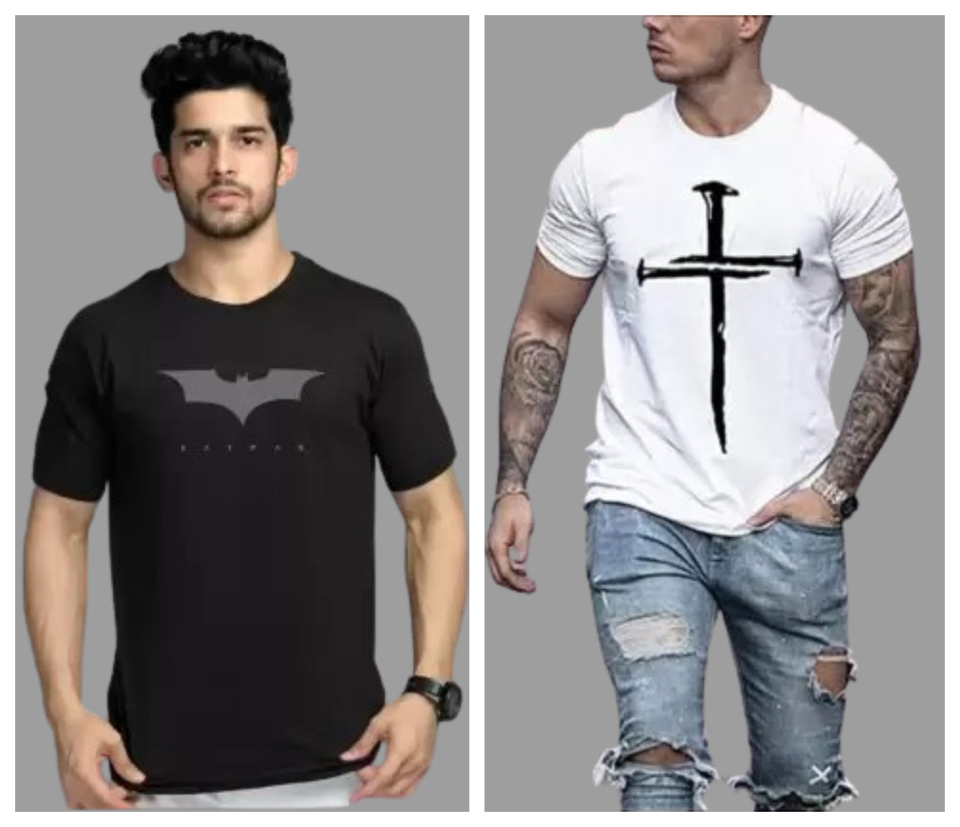 Attitude Combo Printed Half Sleeves T-shirts