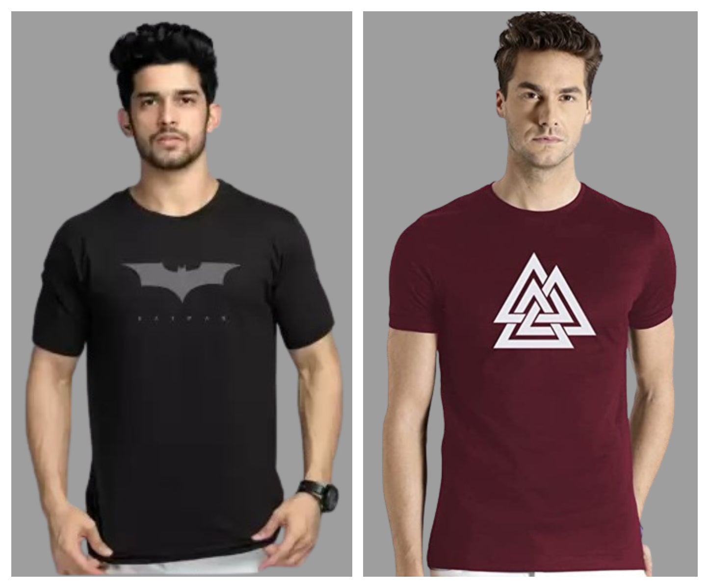 Attitude Combo Printed Half Sleeves T-shirts