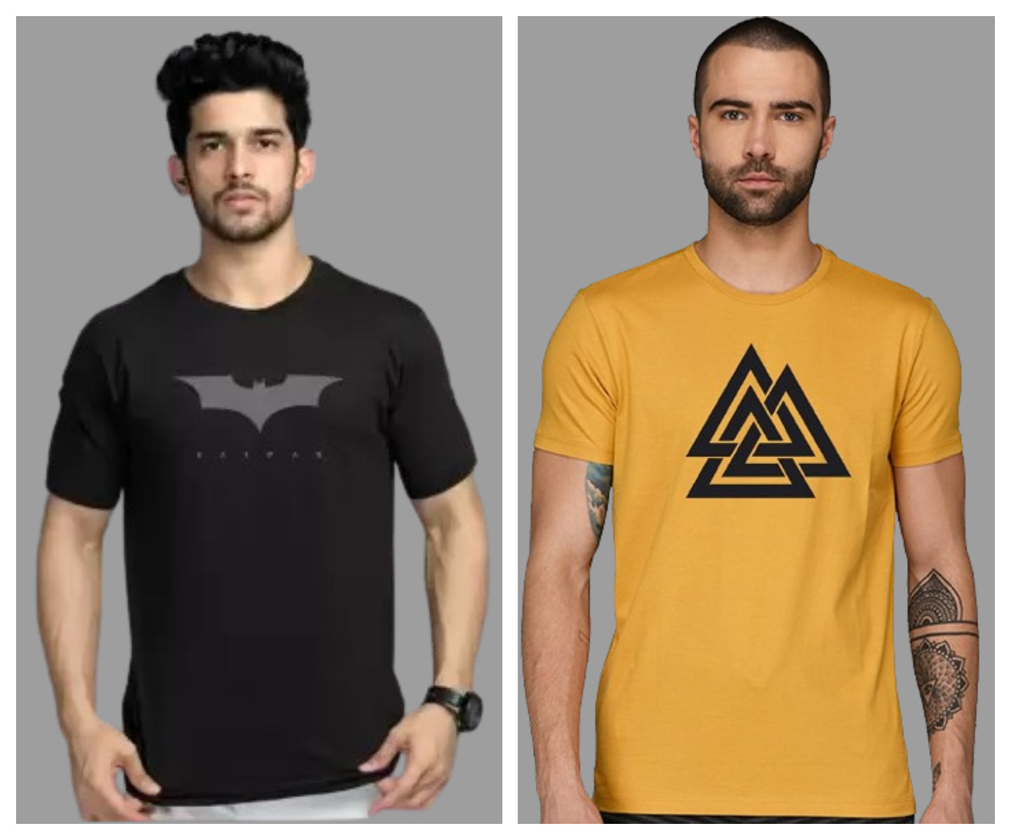 Attitude Combo Printed Half Sleeves T-shirts