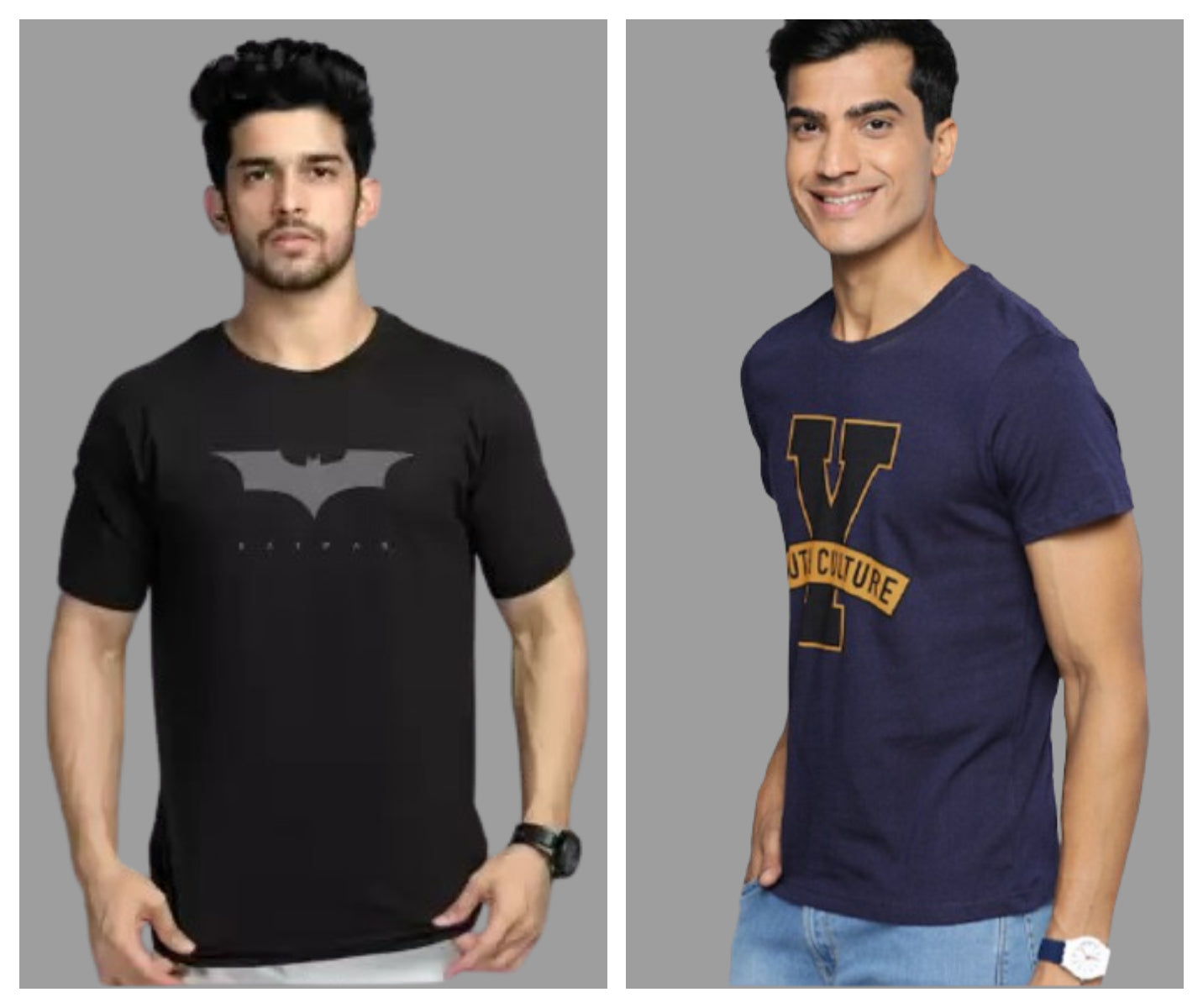 Attitude Combo Printed Half Sleeves T-shirts