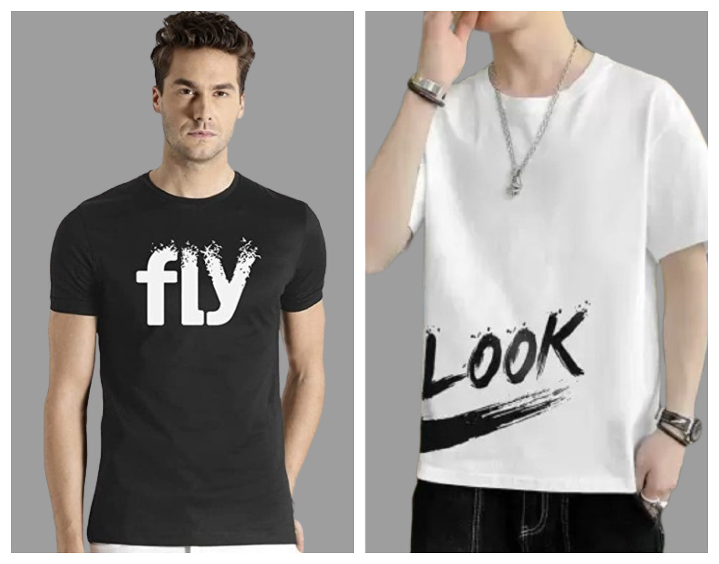 Attitude Combo Printed Half Sleeves T-shirts