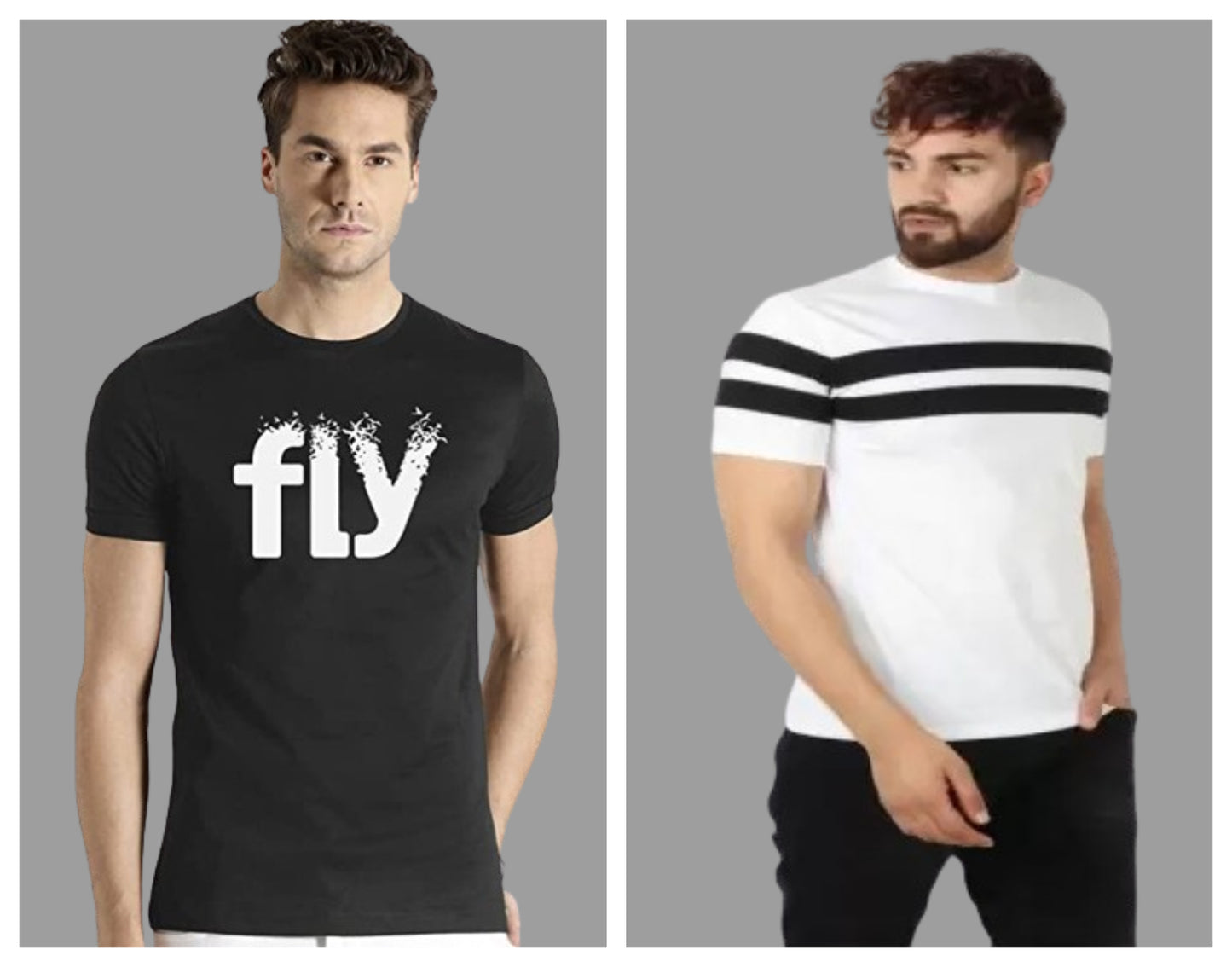 Attitude Combo Printed Half Sleeves T-shirts