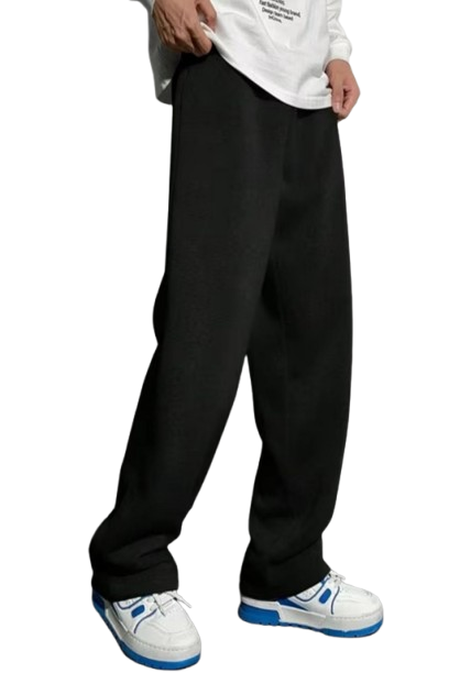 Attitude Men's Regular Fit Over Size Lower– Cotton Blend Joggers with Elastic Waistband & Pockets |