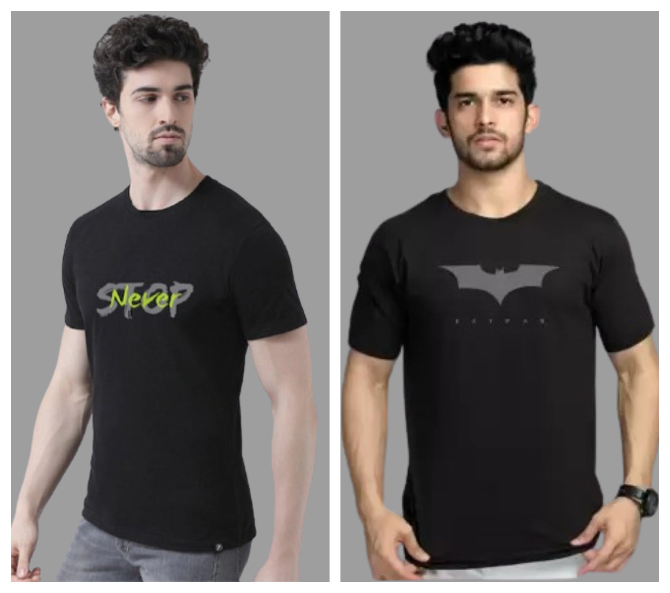 Attitude Combo Printed Half Sleeves T-shirts