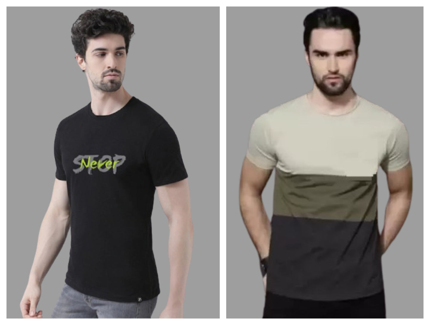 Attitude Combo Printed Half Sleeves T-shirts