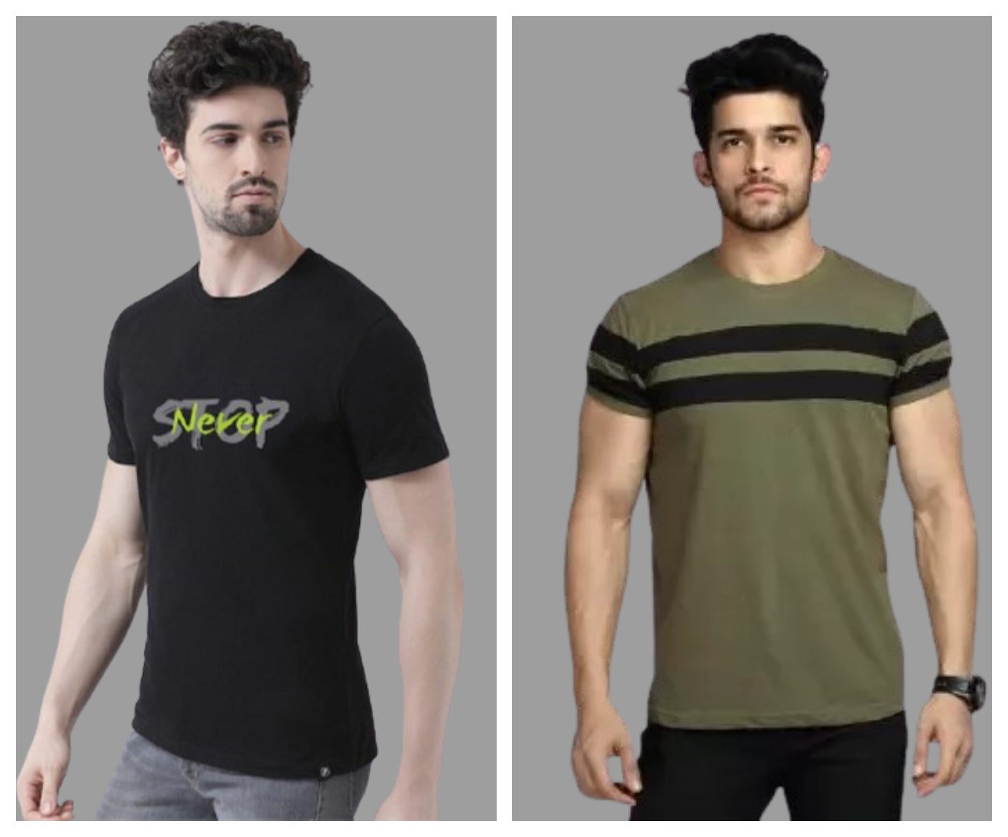 Attitude Combo Printed Half Sleeves T-shirts