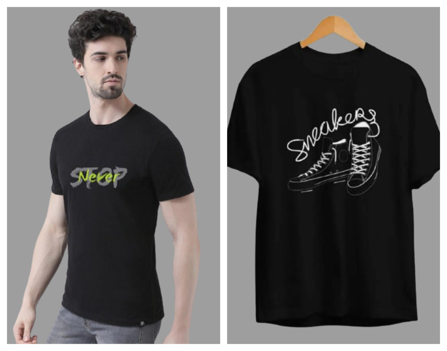 Attitude Combo Printed Half Sleeves T-shirts