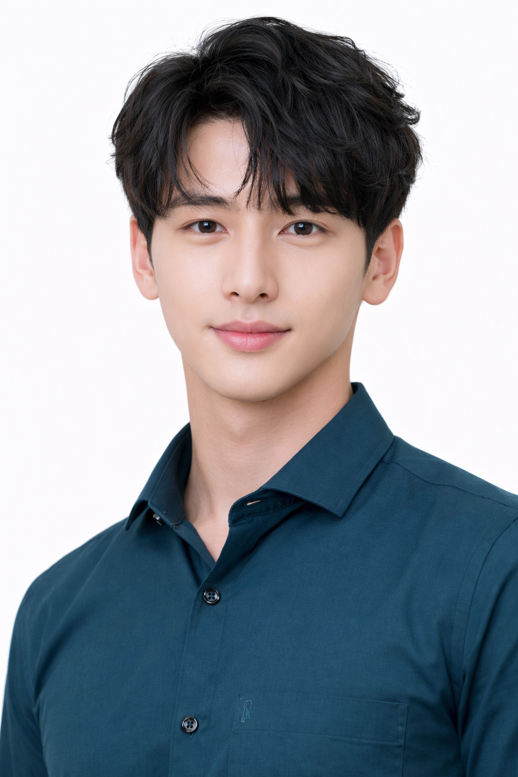 Attitude Start of Fashion Men’s Peacock Green Slim Fit Formal Shirt