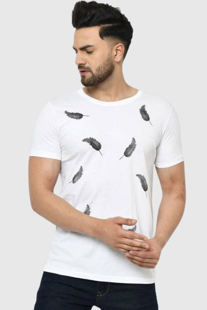 Attitude Printed Half Sleeves T-Shirt