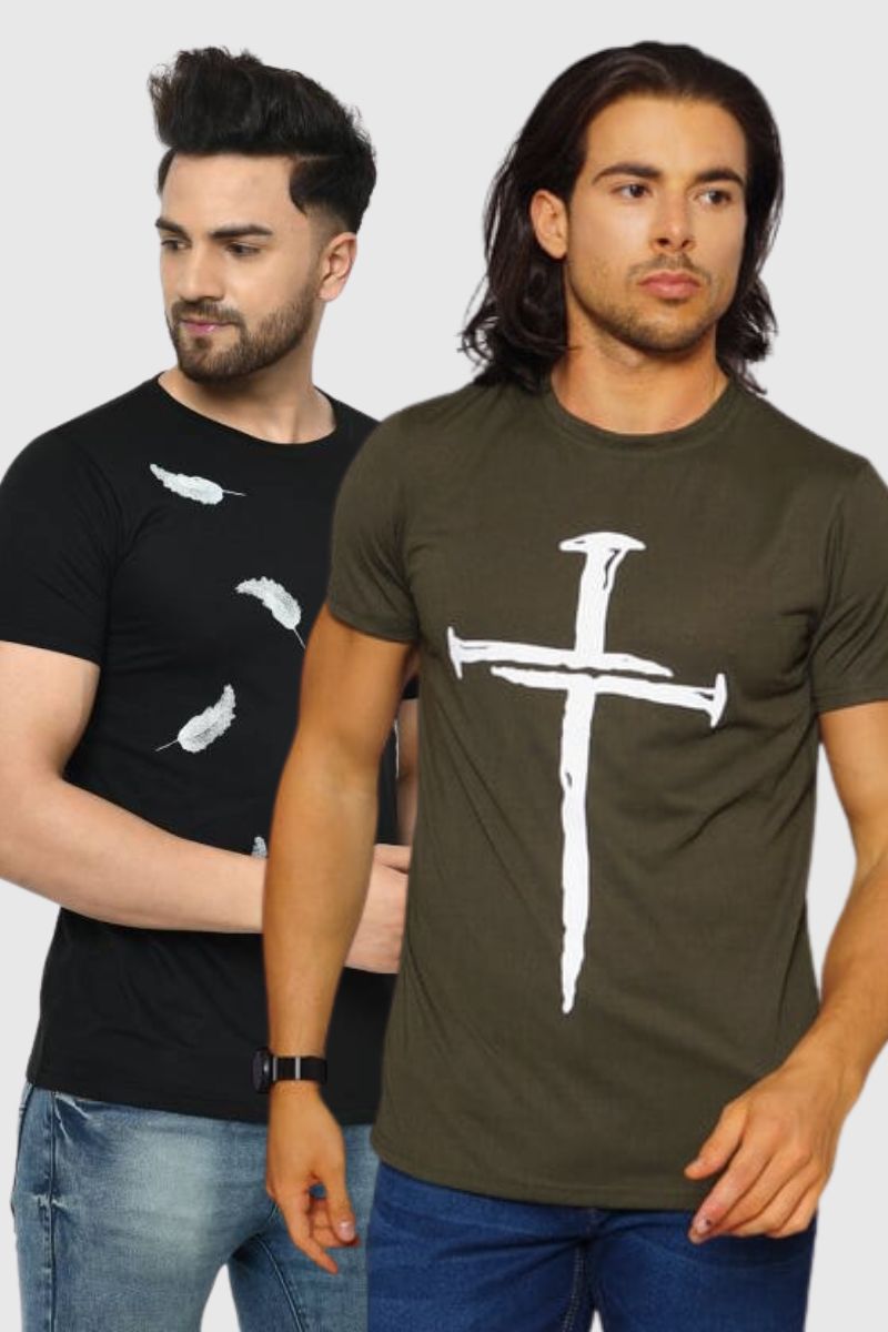 Attitude Combo Round Neck T-shirts
