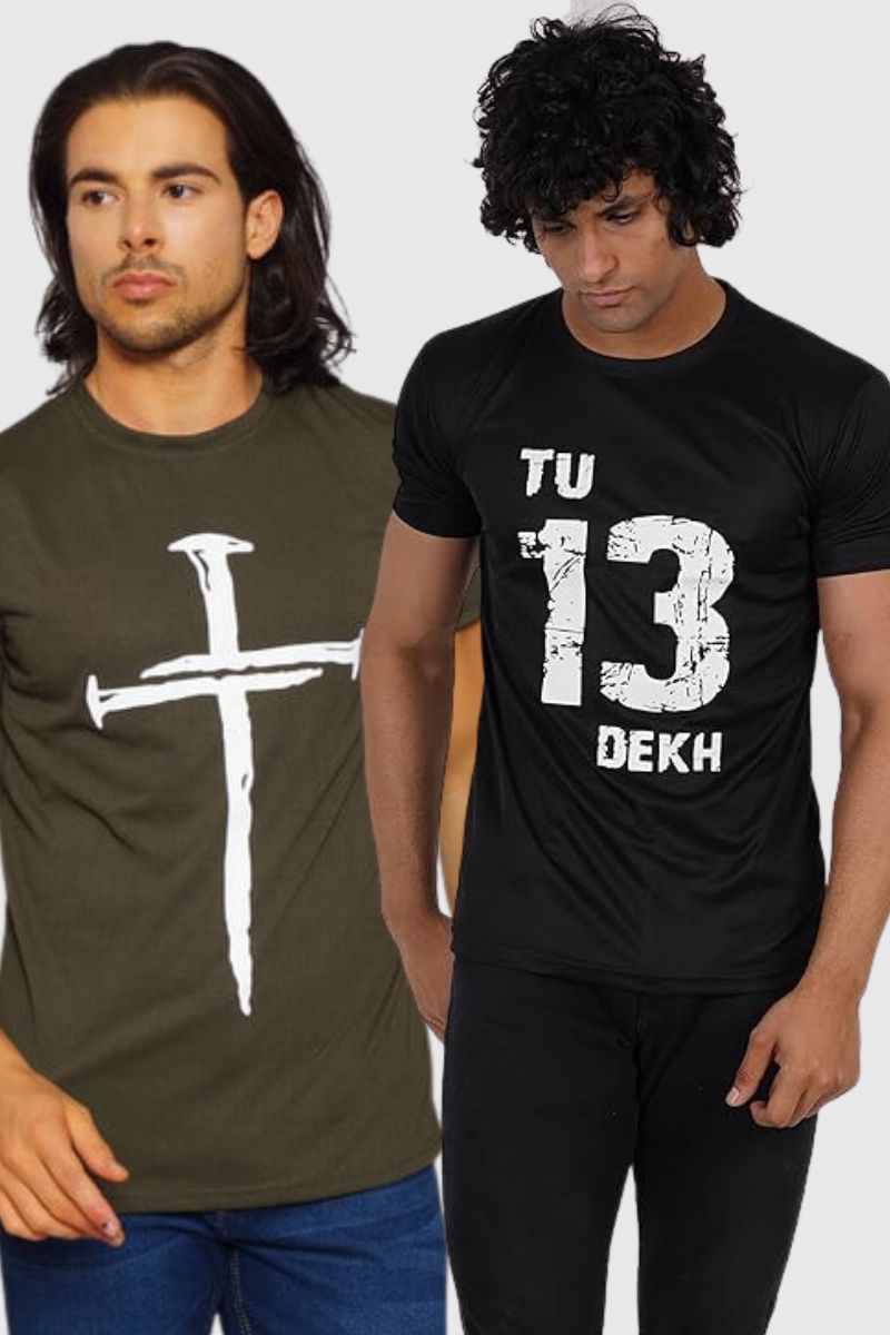Attitude Round Neck Combo T-shirts