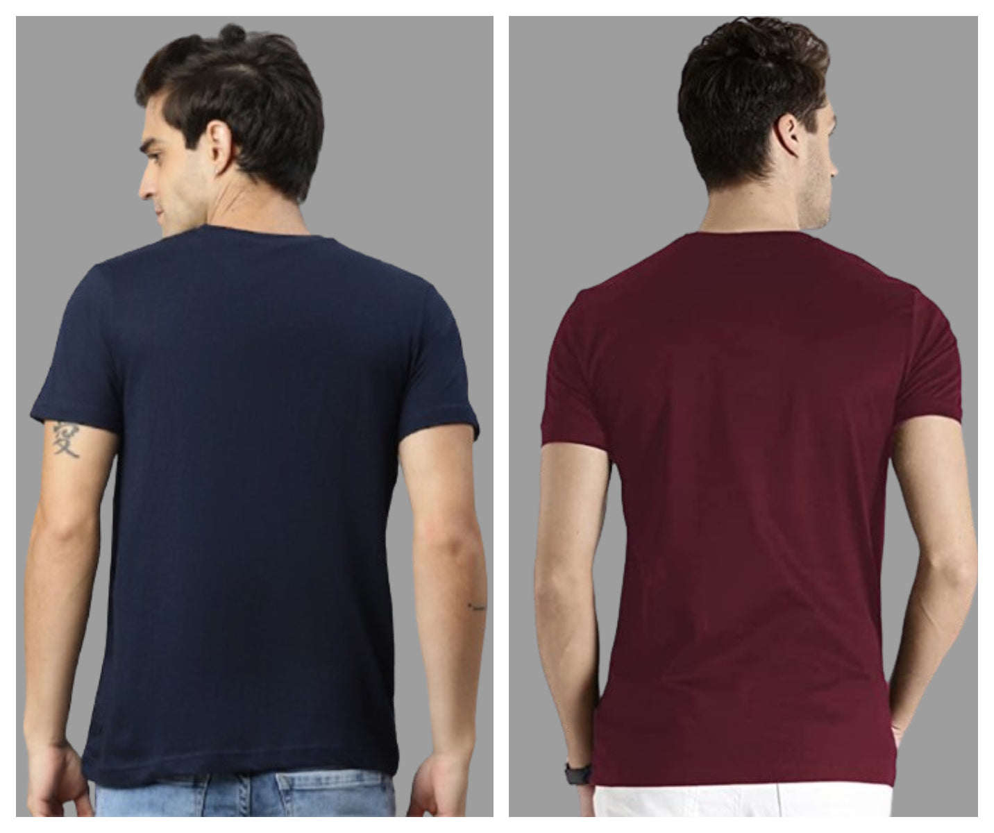 Attitude Combo Tryngl Printed Half Sleeves T-shirts