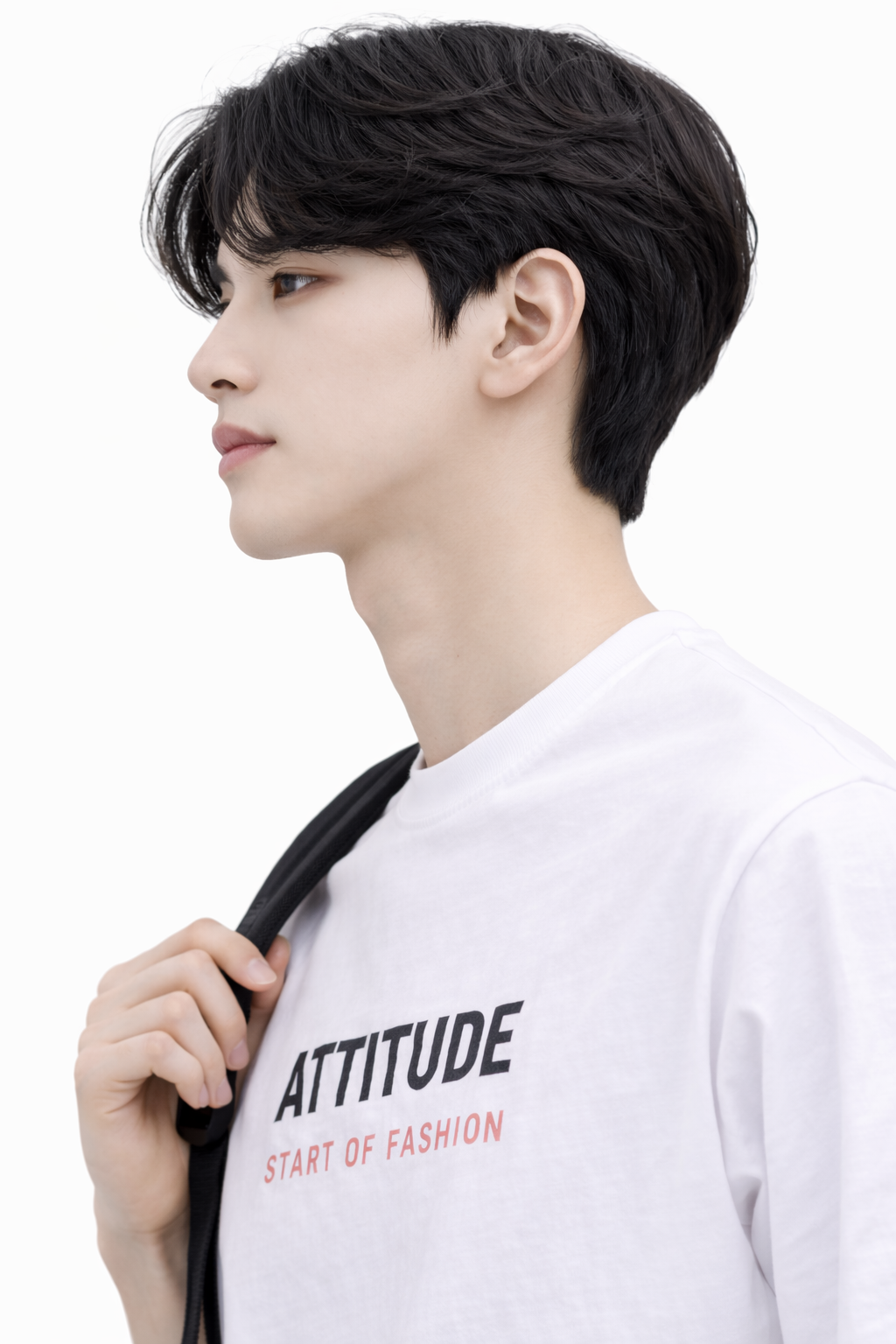 Attitude Start of Fashion White Crew Neck T-Shirt for Men – Attitude Graphic Print