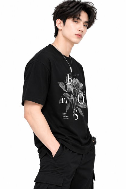 Attitude T-Shirts for Men | Oversized Printed T-Shirt |  100% Pure Cotton T Shirt