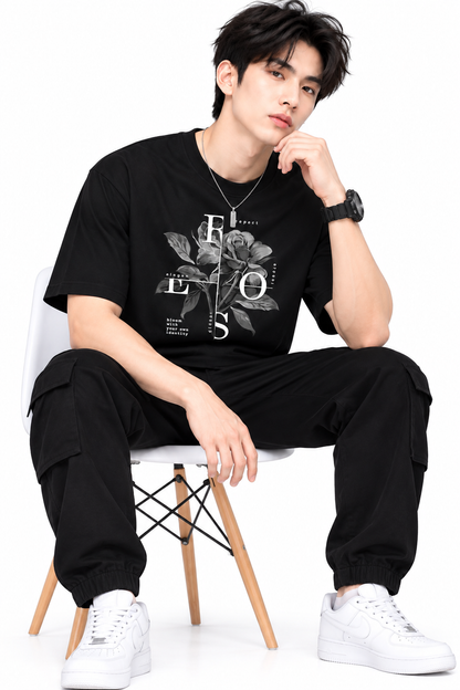 Attitude T-Shirts for Men | Oversized Printed T-Shirt |  100% Pure Cotton T Shirt