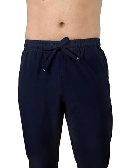 Attitude Navy Blue Men's Jogger Fit Pant: